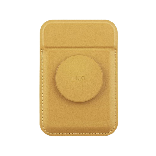 Uniq Flixa Magnetic Pop-Out Card Holder With Grip-Stand - Canary Yellow