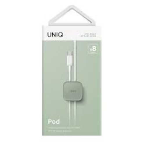 Uniq Pod Adhesive Cable Organizer 8 In 1 Pack - Mist Green