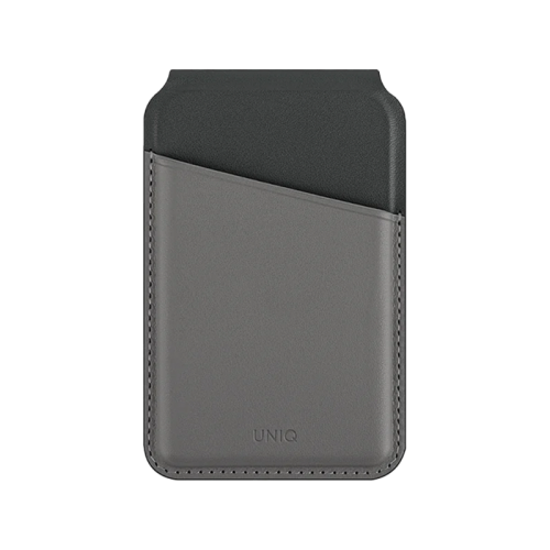 Uniq Lyden DS RFID-Blocking Magnetic Snap-On Stand With Card Holder - Rhino Grey / Black