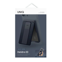 Uniq Heldro ID Wallet Magnetic Card Holder With Grip-Band and Stand - Storm Blue